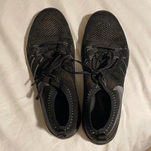 Nike Free Gold Metallic Black Sneakers